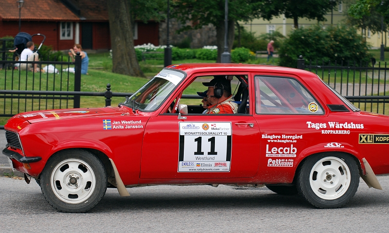 2010_0717_01-13.JPG - Nr.11 Janne Westlund och Anita Jansson MK Kopparberg, Opel Ascona