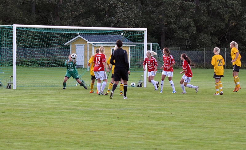 2011_0831_20.JPG - En bra chans för Södra men Rynningemålvakten tar hand om bollen