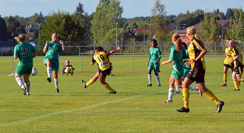 2012_0805_18.JPG - Amanda Lund provar med ett skott från distans
