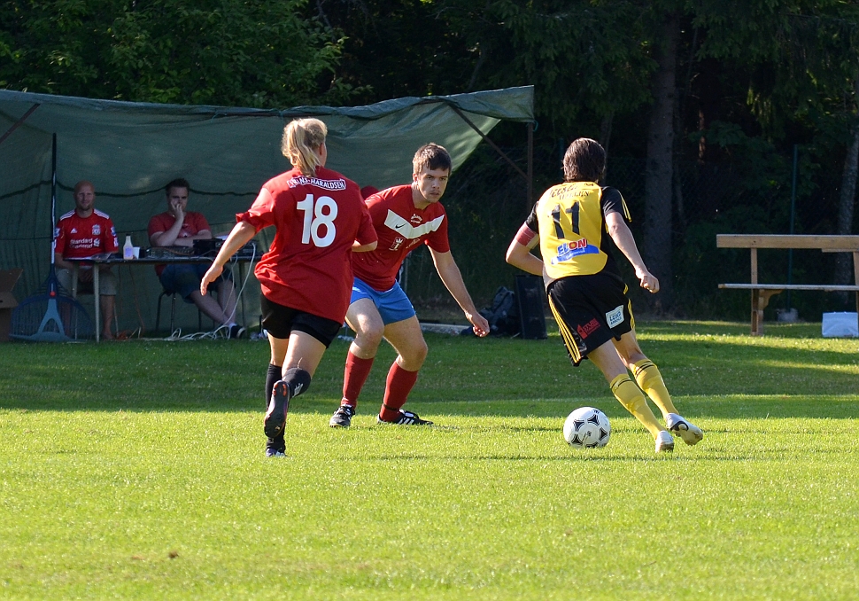 2013_0706_50.JPG - Niklas Fredriksson försöker att komma igenom valskogförsvaret