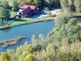 Flygfoto över Hjälmare Kanal