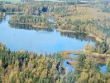 Flygfoto över Hjälmare Kanal