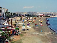 omgivning017  En badstrand vid Medelhavet