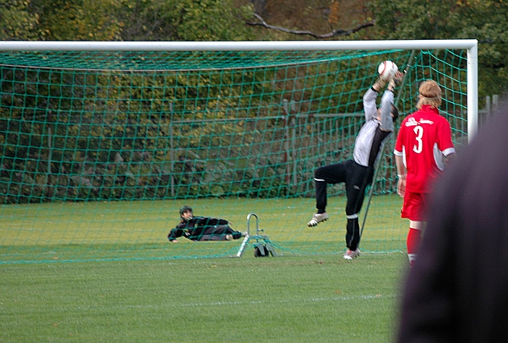 2005_1001_04.jpg - Ett inlägg från kanten höll på och överrumpla salamålvakten