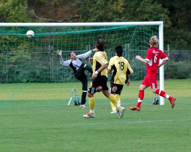 2005_1001_12.jpg - Ett södrainlägg från kanten, men bollen hamnar på målburens tak