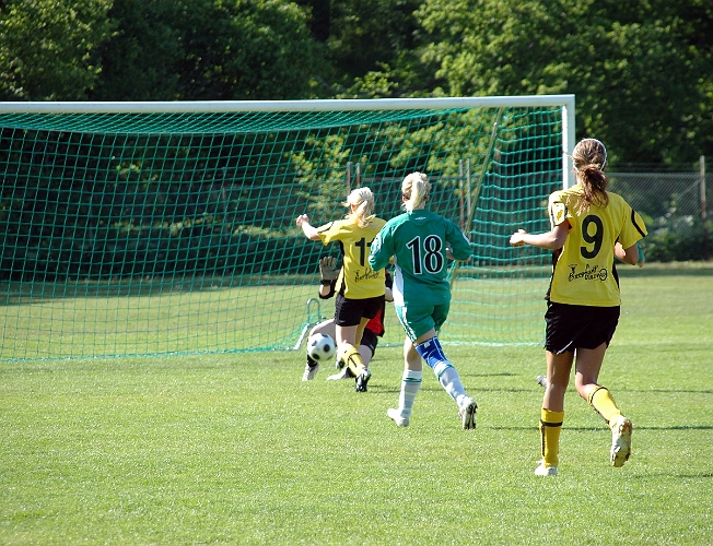 2008_0531_06.JPG - Och strax efteråt tar Södra ledningen med 2-1 genom nr.11 Elin Bergkvist