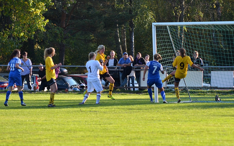 2011_1001_52.JPG - Nära igen för Götlunda, Sofia Larsson räddar på mållinjen . . . .